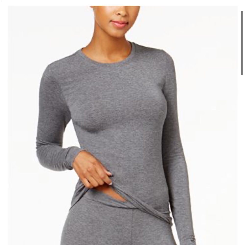 Gray CuddlDuds Set (pants and top)